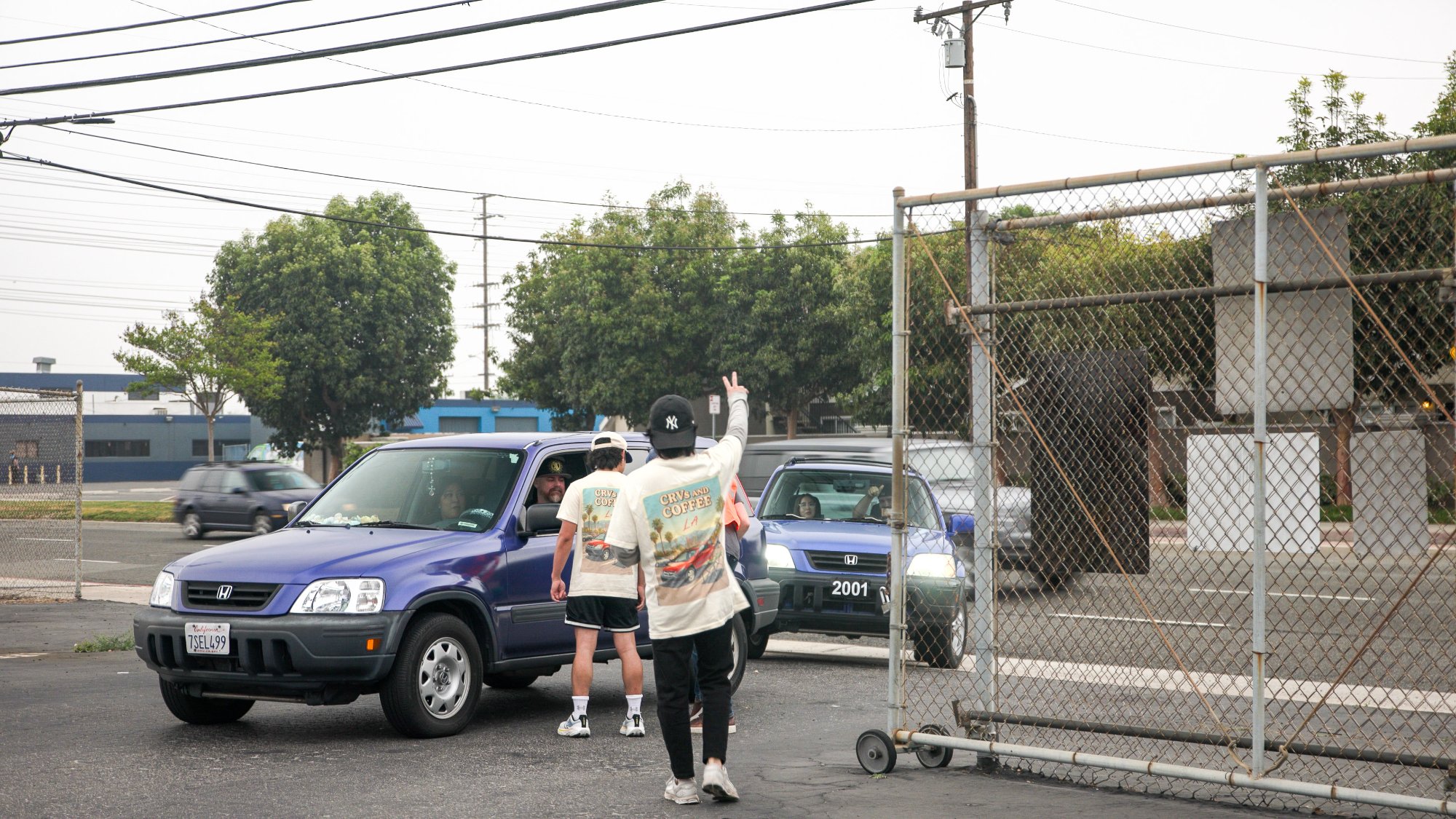 Cars arriving at Chapter 2